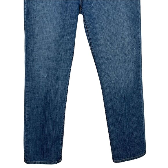 Chicos Platinum Straight Jeans Small Blue Denim Stretch - Picture 3 of 12